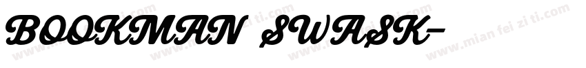 BOOKMAN SWASK字体转换
